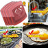 Pan Scraper, Durable Pot Scraper Dish Scraper, Flexible Kitchen Pan Scraper Tool Non Scratch for Cast Iron, Pot and Pan, Dish Cleaning- Pack of 4...