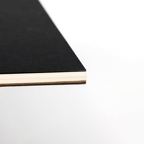 DSTELIN 10 inch x 7.5 inch, 100GSM, Blank Spiral Notebook, 3-Pack, Soft Cover, Sketch book, 100 Pages / 50 Sheets, with writing backboard, (Black)...