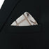 S&W SHLAX&WING Pocket Square for Men Suits Beige with Brown Satin Checks Prom Party Wedding...