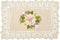 Grelucgo Handmade Crochet Cotton Lace Table Placemats, Ribbon Embroidery, Rectangular 12 by 18 Inches Doilies Set of 4...