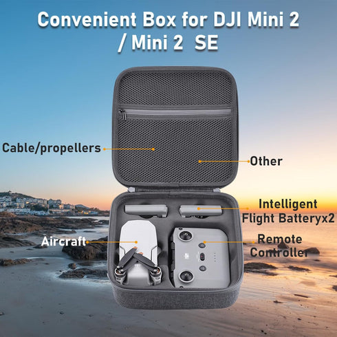 O'woda Carrying Case for DJI Mini 2 / Mini 2 SE/Mini 4K, Hard Shell Storage Bag Protable Travel Box Compatible with DJI Mini 2/ Mini 2 SE/Mini 4K ...