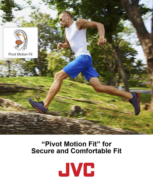 JVC HAECX20B Sports Clip Inner Ear Headphones, Black......