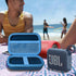 Case for JBL GO 4 GO4 Portable Bluetooth Speaker, Eco Cover for JBL GO 4 Speaker with Adapter Slots, Waterproof and Dustproof Feature, Blue- Case ...