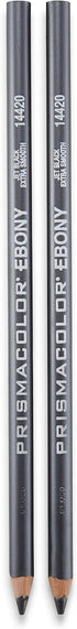 Prismacolor Ebony Graphite Drawing Pencils, Black, 2-Count...