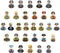 WW2 Soldier Minfigures Toy for Kid, 30 National Military Figures American German British Italian French Other National Figures Battle Playset, For...