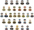 WW2 Soldier Minfigures Toy for Kid, 30 National Military Figures American German British Italian French Other National Figures Battle Playset, For...