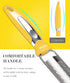 Ourokhome Kitchen Lemon Zester, Stainless Steel Hand Held Parmesan Cheese Grater for Ginger, Chocolate, Coconut, Lime, Nutmeg, Citrus, Fruit, Vege...