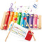 LovesTown Wooden Xylophone for Kids, Toddler Xylophone Musical Toy with 2 Mallets Songbook 8 Diatonic Keys Musical Instruments...