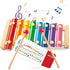 LovesTown Wooden Xylophone for Kids, Toddler Xylophone Musical Toy with 2 Mallets Songbook 8 Diatonic Keys Musical Instruments...