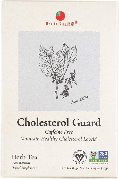 Health King Cholesterol Guard Herb Tea, Teabags, 20 Count Box...