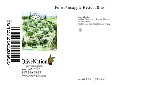 OliveNation Pineapple Flavor Extract - 8 ounces - Gluten-free, Fruit Flavor - Premium Quality Flavoring Extract for Baking...