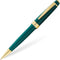 Cross Bailey Light Polished Green Resin and Gold Tone Ballpoint Pen...