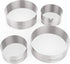 Bakerpan Stainless Steel Round Cookie Cutter Set, Circle Cookie Cutters, Biscuit Cutters (2 Inch & 3 Inch)...