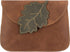 Hide & Drink, Leaves Card Wallet Pouch Handmade from Full Grain Leather, Soft Coin & Cash Organizer, Cable Holder & Accessories Case :: Single Mal...