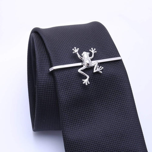 Silver 2 inch Tie Bar Clip for Men Animal Skinny Tie Clips for Necktie Daily Life with Gift Box...