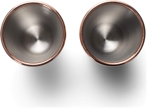 Cork Pops Arctic Chill Copper-Tone 2 Ounce Freezer Gel Shot Glass Set of 2...