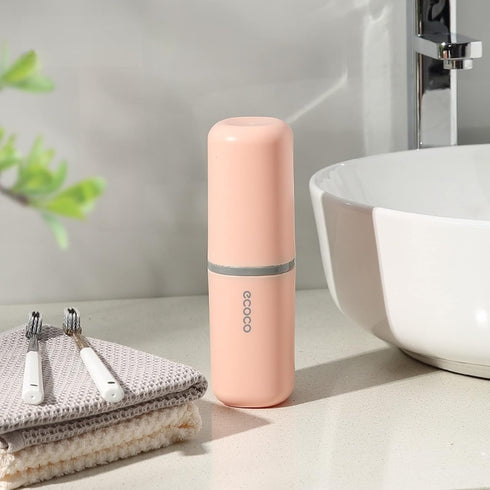 Toothbrush Travel Case, Multifunctional Dustproof Toothbrush Cover, Portable Toothbrush Holder,Suitable for Business Camping Travel or Daily Use(P...