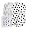 Bassinet Sheet Set 2 Pack 100% Jersey Cotton Black and White Abstract Stripes and Dots by Ely's & Co...
