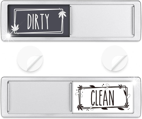 Dishwasher Magnet Clean Dirty Sign Shutter Only Changes When You Push It Non-Scratching Strong Magnet or 3M Adhesive Options Indicator Tells Wheth...