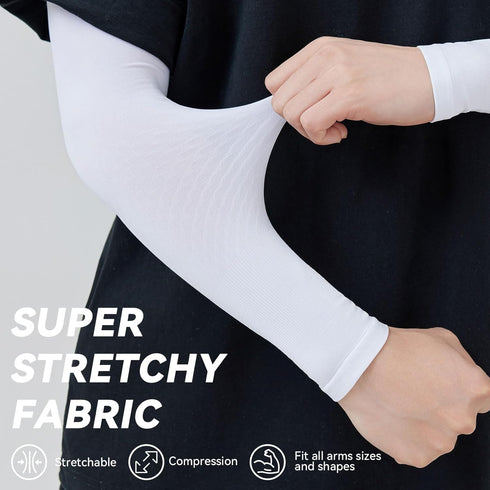 Compression Arm Sleeves for Women Men Sun Screen UV Sleeves to Cover Arms UPF 50+, Cooling Arm sleeves for men women...