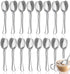 Coffee Spoons, Mini Espresso Spoons, Set of 16 Top Food Grade Stainless Steel Spoons Silverware Set, Tea Spoons, Dessert Spoons, Flatware Small Sp...