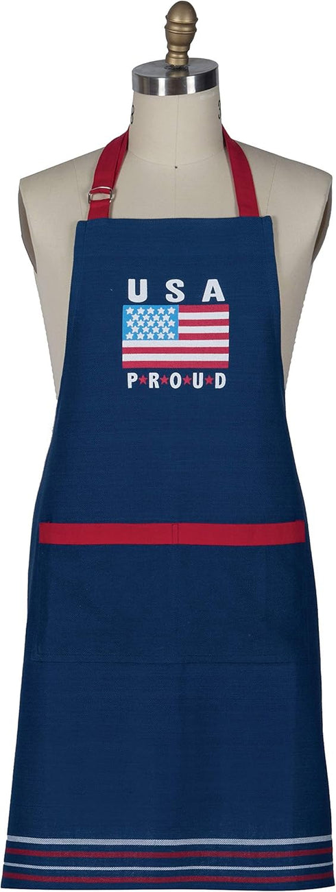 Kay Dee Designs USA Proud Patriotic Chef Apron, 26" x 34", Various...