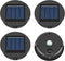 ELUTENG Solar Light Replacement Top 4 Pack (Top Size 3.15 inch, Bottom Size 2.76 inch) LED Solar Lantern Light Lids Outdoor Waterproof Replacement...