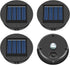 ELUTENG Solar Light Replacement Top 4 Pack (Top Size 3.15 inch, Bottom Size 2.76 inch) LED Solar Lantern Light Lids Outdoor Waterproof Replacement...