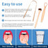 Tongue Scraper, 100% Surgical Stainless Steel Tongue Cleaner for Both Adults and Kids, Professional Reduce Bad Breath Metal Tongue Scrapers, Help ...