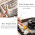 Copper Wire Brush with Scraper - 2-in-1 Dual-Head Cleaning Tool for Kitchen, Bathroom, Garage and More - Ergonomic TPR Handle (Green)...