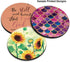 WIRESTER White Absorbent ROUND Fabric Felt Neoprene Sublimation Blank Car Coasters for Drinks (2.87 inches), 10 pcs Set...