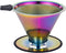 Pour Over Coffee Dripper INSINTAR Reusable Stainless Steel Coffee Filter Paperless Metal Coffee Strainer Single Cup Coffee Maker 1-4 Cup for Campi...