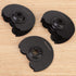 ViaGasaFamido 10Pcs Oscillating Saw Blades Semicircle High Carbon Steel High Hardness Oscillating Multi Wood Grinding Tool Hole Opening 91mm for W...