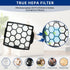 LA702, LA700, LA405 Filters Compatiable With Shark LA702, LA700 Rotator Lift-Away ADV DuoClean PowerFins Upright Vacuum - 1 Post-motor HEPA filter...
