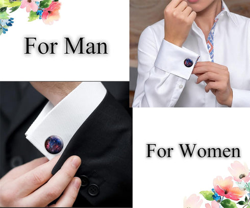 Cufflinks for Men Classic Cuff Links for Tuxedo Shirts Business Wedding 2pcs in Gift Box...