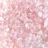 JOHOUSE Rose Quartz Crystals, 1lb Pink Crushed Rose Quartz Chips Bulk Tumbled Stones Irregular Shaped Succulent Pebbles Decorative Rocks for Aquar...