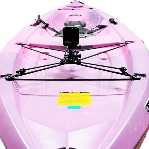 Universal Chain Link Cargo net Mount for Inflatable Kayak Fishing Kayak for Action Camera (Gopro) /Smartphone/Digital Camera Mounting, Record All ...