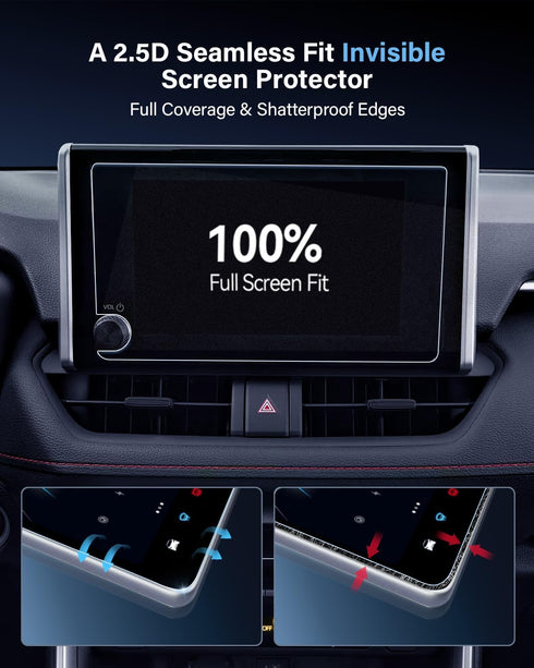 8" Car Screen Protector ?Anti-glare? for 2023-2024 Toyota Rav4 AR Film Compatible with 2023 2024 RAV 4/ Sequoia/Highlander/Corolla/Prius/Tundra - ...