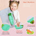 Toddler Plates with Suction, Silicone Suction Plates for Baby, Cute Carrot Divided Plates and Utensils Set, Non Slip, BPA Free, Feeding Set for 1-...