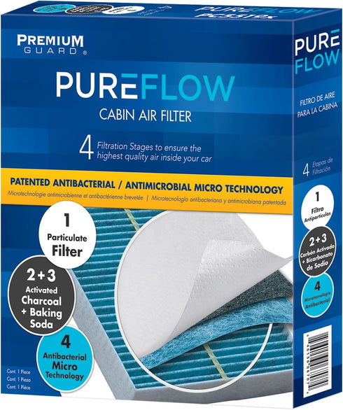 PureFlow Cabin Air Filter PC99052X | Fits 2015-2025 Nissan X-Trail, 2016-2024 Renault Koleos, 2022-2024 Logan, 2014-2020 Nissan Rogue, 2017-2022 R...