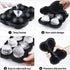 Ice Cube Tray, Mikiwon 2 inch Rose Ice Cube Trays With Covers, 6 Cavity Silicone Rose Ice Ball Maker, Easy Release Large Ice Cube Form for Chilled...