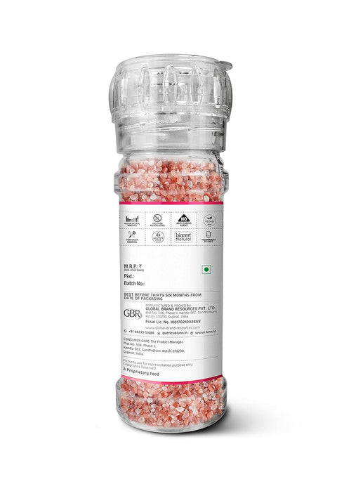LUNN Pink Rock Salt | 4.24 Oz (120 Gm) | With Glass Grinder....