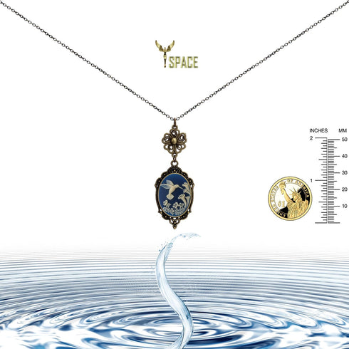 Yspace Lucky Clover Cameo Necklace Best Friend Heart Charms Jewelry 2 Chain Deluxe Gift...
