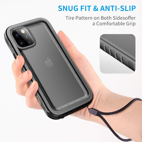 Cozycase Compatible with iPhone 12 Pro Max Case Waterproof, Built-in Screen Protector, Full Body Protective Cover, Shockproof Waterproof Case for ...