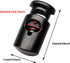 DYZD Plastic Cord Lock End Spring Stop Toggle Stoppers Heavy Duty Cord Lock for Lanyard,luggage,clothing,backpack and various kinds of outdoor and...