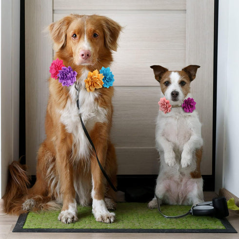 20 Pieces Dog Collar Flowers Multi Color Pet Flower Bow Ties Flower Collars for Dogs Grooming Cat Puppy Dog Flowers for Collars Dog Charms Collar ...
