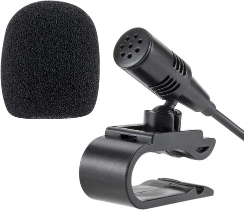 2.5mm Microphone Mic Portable External Assembly For Car Vehicle Head Unit Bluetooth Enabled Audio Stereo Radio GPS DVD...