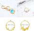 Allazone 35 PCS Open Bezel Charms, 28 PCS Sea Theme Open Bezels for Resin 7 Style Alloy Frame Pendants 2 Color Hollow Resin Frames with Necklace f...