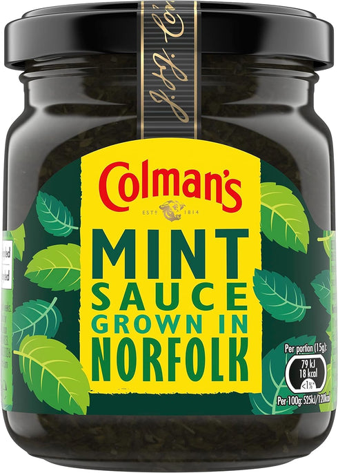 Original Colmans Classic Mint Sauce Imported From The UK England Colmans Of Norwich...