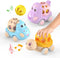 Baby Car Toy for 12 18 Months, Rattle and Roll Soft Rubber Vehilces for 1 2 3 Year Old Toddlers, 3 PCS Push and Go Friction Powered Cars, First Id...